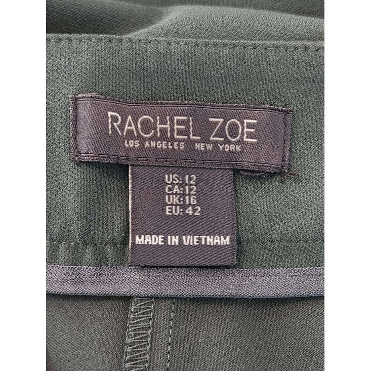 Rachel Zoe Dark Green Straight Leg Dress Pants Size 12