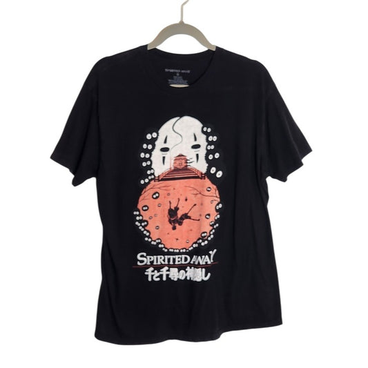Spirited Away Black Graphic Short Sleeve Tee Size Medium