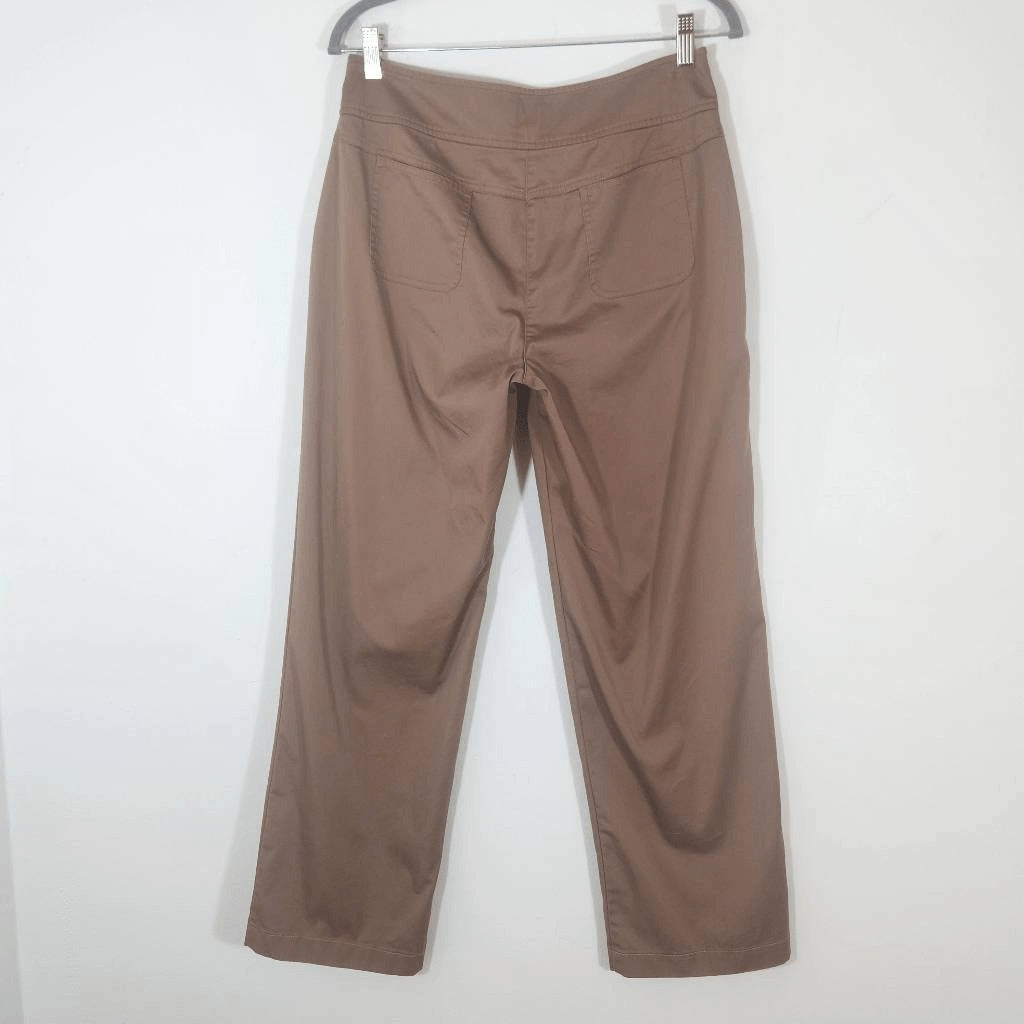 Chico's Brown Trouser Pants Size 8 Chico's Classic Brown Straight Leg Pants