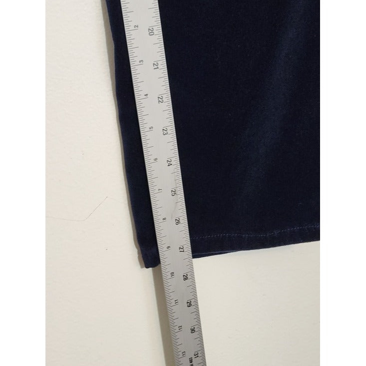 Well Worn Womens Blue Velvet Pants Size 14