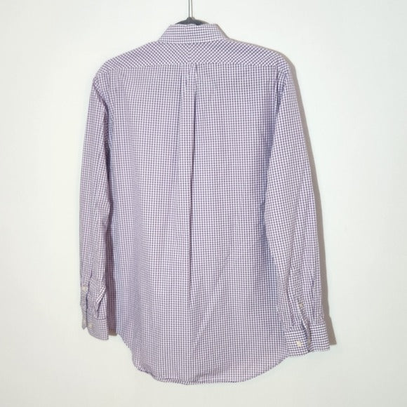 Pelican Coast Purple and White Button-Down Shirt Size Medium