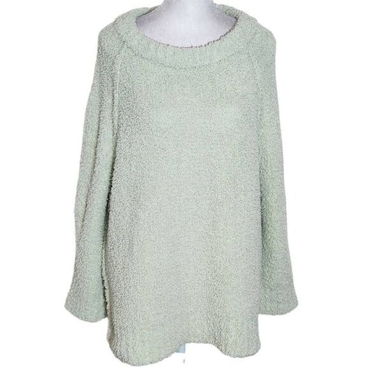 Altar'd State Light Green Fuzzy Oversized Sweater Size Small Soft Green Sweater