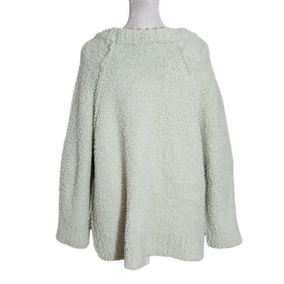 Altar'd State Light Green Fuzzy Oversized Sweater Size Small Soft Green Sweater