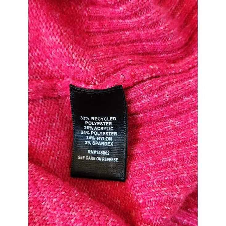 Torrid Pink and Burgundy Colorblock Crew Neck Sweater Size 4X