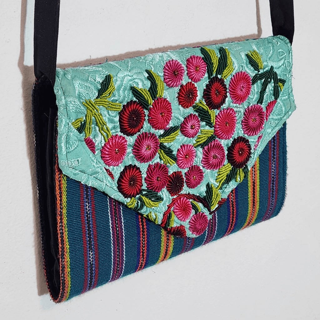 Boho Embroidered Crossbody Purse One Size Embroidered Bag