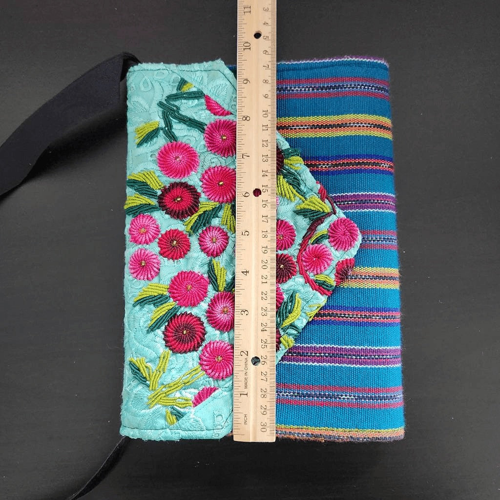 Boho Embroidered Crossbody Purse One Size Embroidered Bag