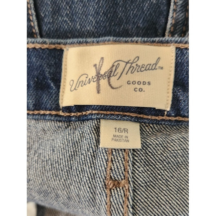 Universal Thread Medium Wash High Rise Flare Leg Jeans Size 16