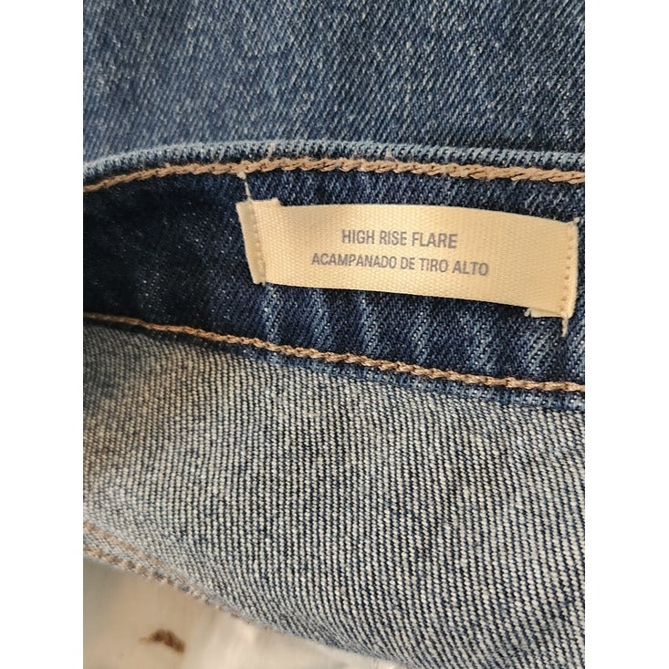Universal Thread Medium Wash High Rise Flare Leg Jeans Size 16