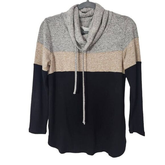 Market & Spruce Colorblock Sweater Size XS Petite Striped Sweater New