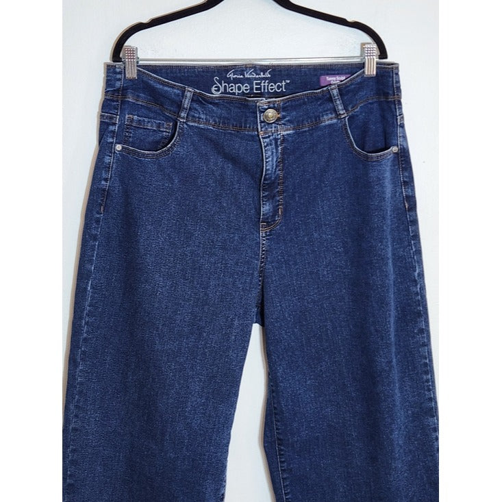 Gloria Vanderbilt Tummy Sculpting Wide Leg Culotte Jeans Size 16W