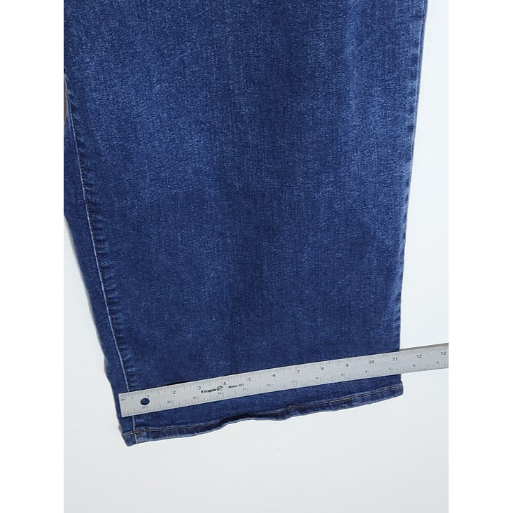 Gloria Vanderbilt Tummy Sculpting Wide Leg Culotte Jeans Size 16W
