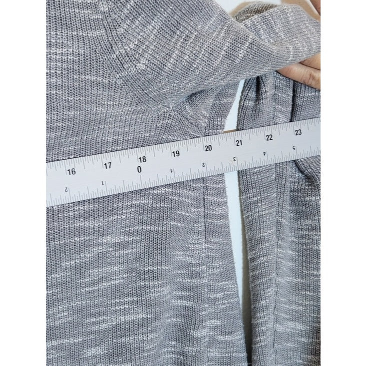 J. Jill Gray Textured Open Front Cardigan Size Large