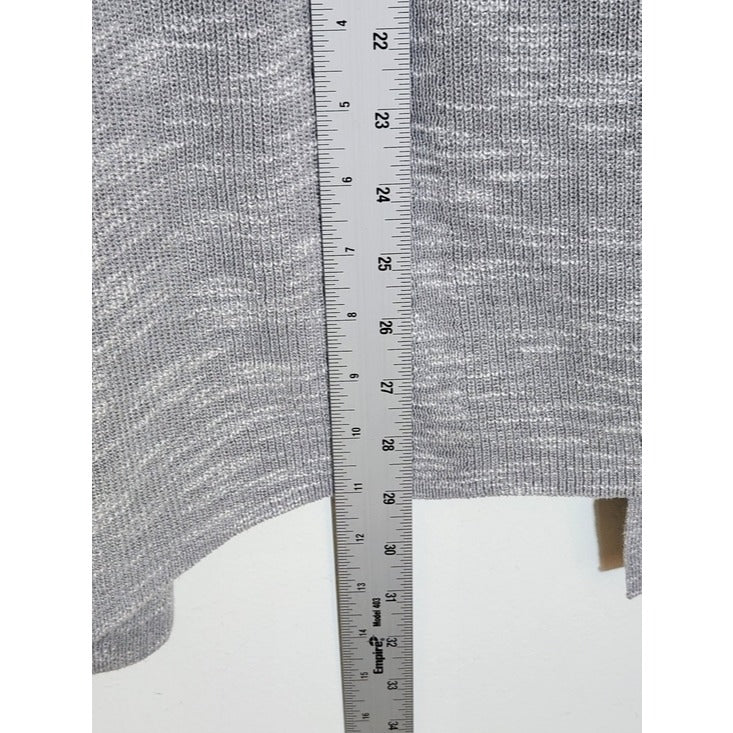 J. Jill Gray Textured Open Front Cardigan Size Large