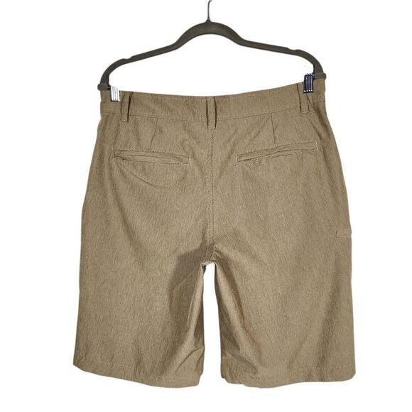 G.H. Bass & Co. Khaki Golf Shorts Size 32 Men's Tan Performance Shorts