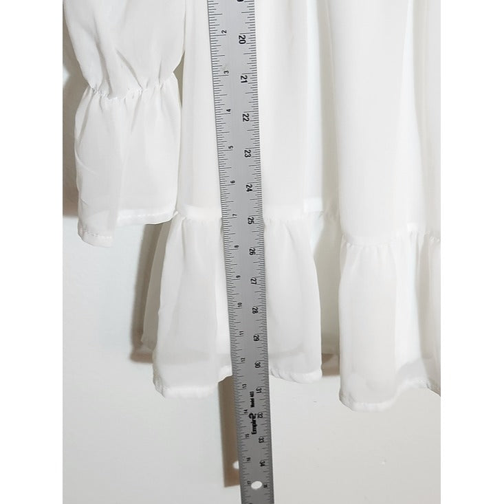 Eilly Bazar White Mini Dress Size XS