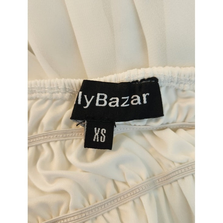 Eilly Bazar White Mini Dress Size XS