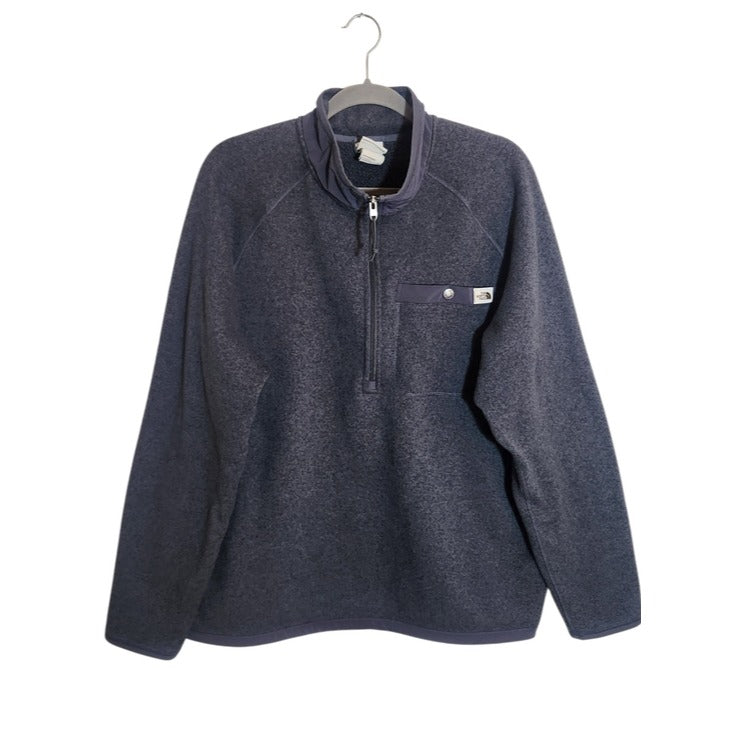 The North Face Charcoal Gray Fleece Half Zip Pullover Sweater Size XL