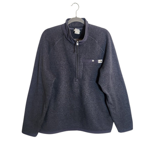 The North Face Charcoal Gray Fleece Half Zip Pullover Sweater Size XL