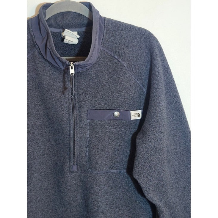 The North Face Charcoal Gray Fleece Half Zip Pullover Sweater Size XL