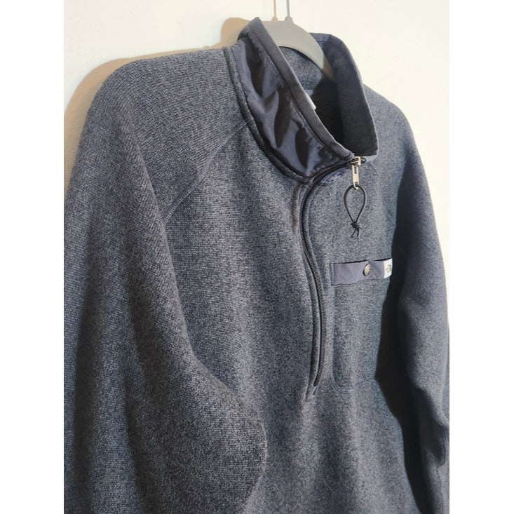 The North Face Charcoal Gray Fleece Half Zip Pullover Sweater Size XL