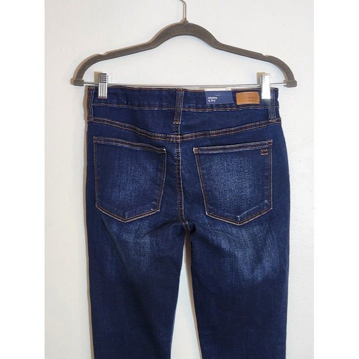 Crown & Ivy Dark Wash Skinny Jeans Size 6 NWT