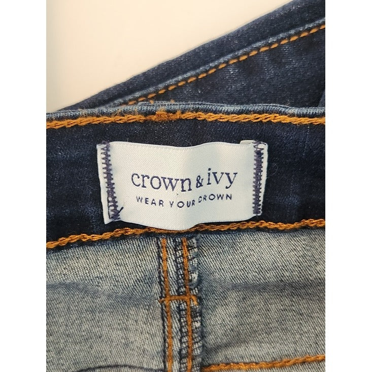 Crown & Ivy Dark Wash Skinny Jeans Size 6 NWT