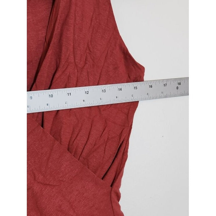 Lulus Marsala Faux Wrap Sleeveless Bodysuit Size Small NWT