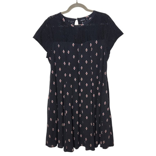 Torrid Black and Gray Print Mini Dress Size 1X