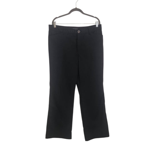 Lee Black Regular Fit Mid-Rise Trouser Pants Size 14
