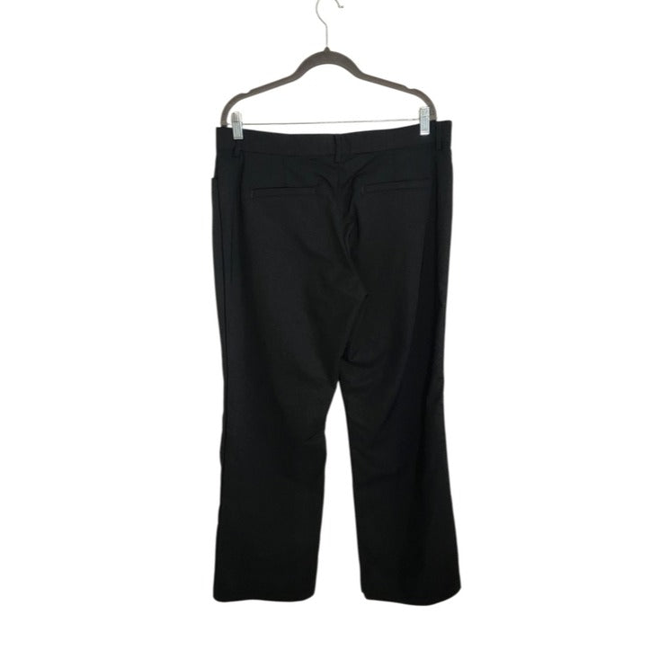 Lee Black Regular Fit Mid-Rise Trouser Pants Size 14