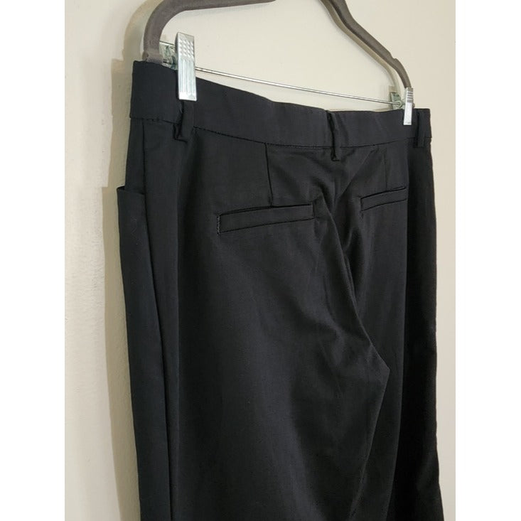 Lee Black Regular Fit Mid-Rise Trouser Pants Size 14