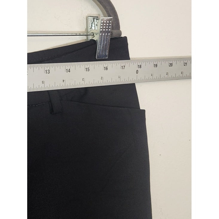 Lee Black Regular Fit Mid-Rise Trouser Pants Size 14