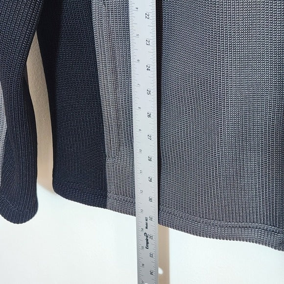 Spyder Mens Gray and Black Fleece-Lined Zip Up Jacket Size XXL