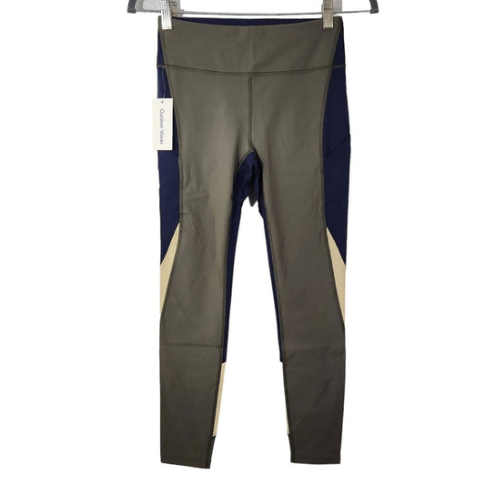 Outdoor Voices Colorblock Athletic Leggings NWT Size Small Green Leggings