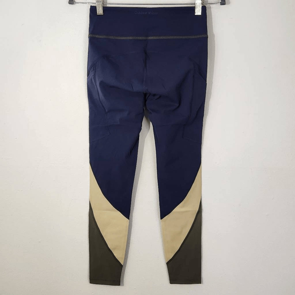 Outdoor Voices Colorblock Athletic Leggings NWT Size Small Green Leggings