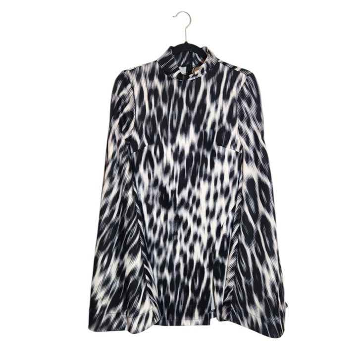 Fashion Nova Black and White Tie Dye Mini Dress Size Large NWT