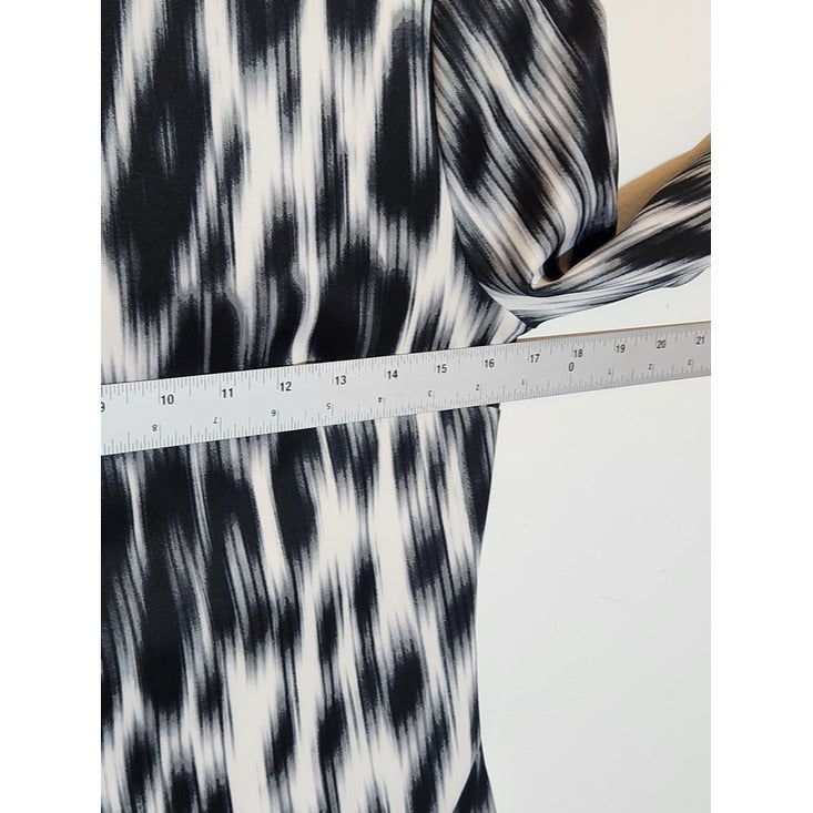 Fashion Nova Black and White Tie Dye Mini Dress Size Large NWT