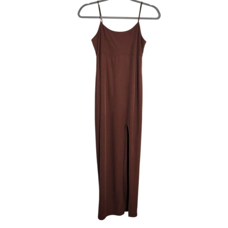 Wild Fable Womens Chocolate Brown Sleeveless Bodycon Midi Dress Size XS