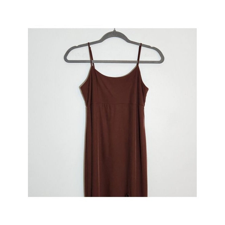 Wild Fable Womens Chocolate Brown Sleeveless Bodycon Midi Dress Size XS