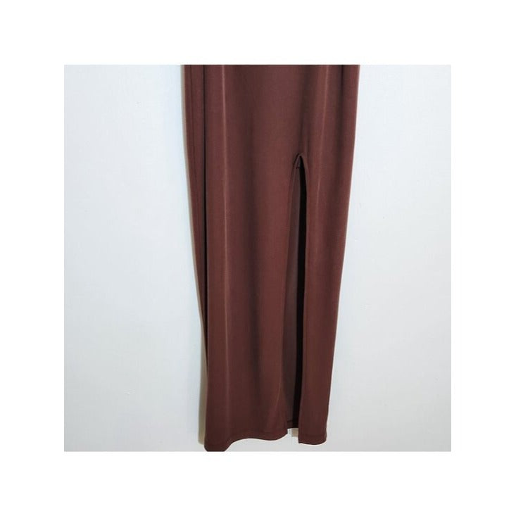 Wild Fable Womens Chocolate Brown Sleeveless Bodycon Midi Dress Size XS