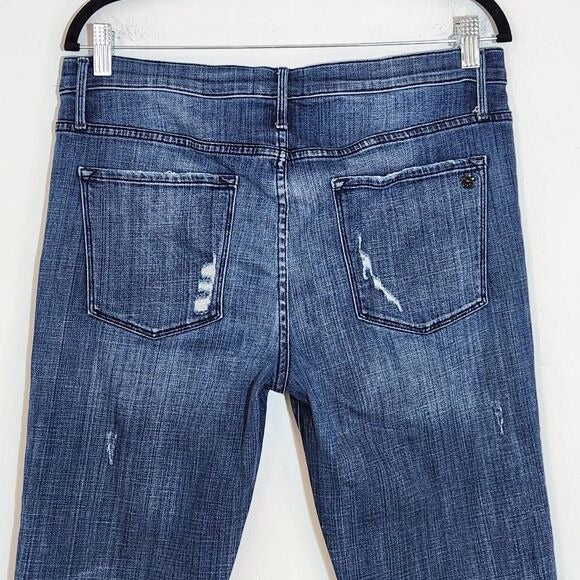 Black Orchid Skinny Boyfriend Distressed Jeans Size 30 Straight Leg Jeans