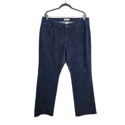 Merona Dark Wash Straight Leg Denim Jeans Size 18W