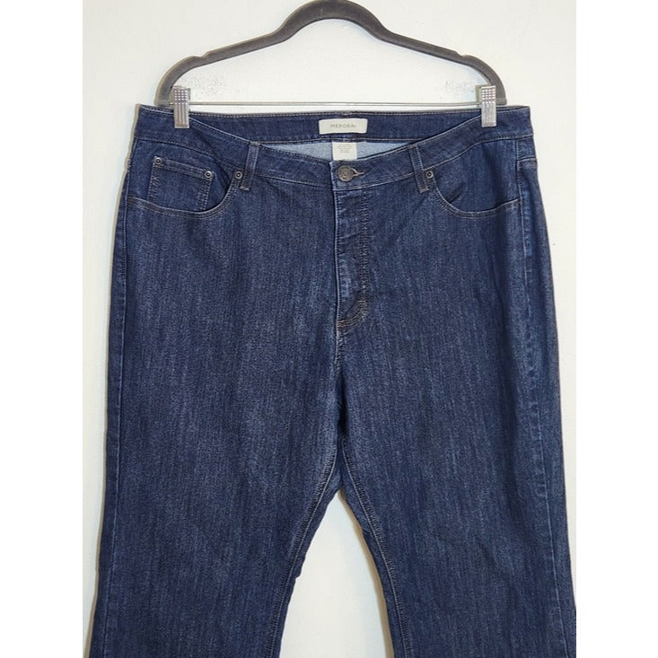 Merona Dark Wash Straight Leg Denim Jeans Size 18W