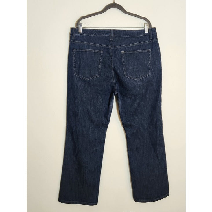 Merona Dark Wash Straight Leg Denim Jeans Size 18W