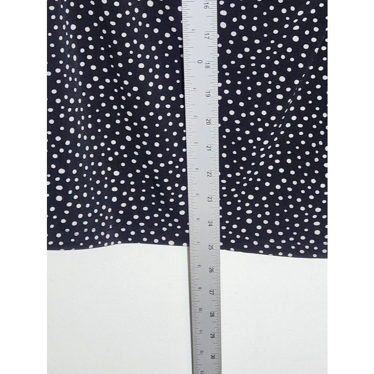 Apt. 9 Womens Black and White Polka Dot Blouse Size 1X NWT