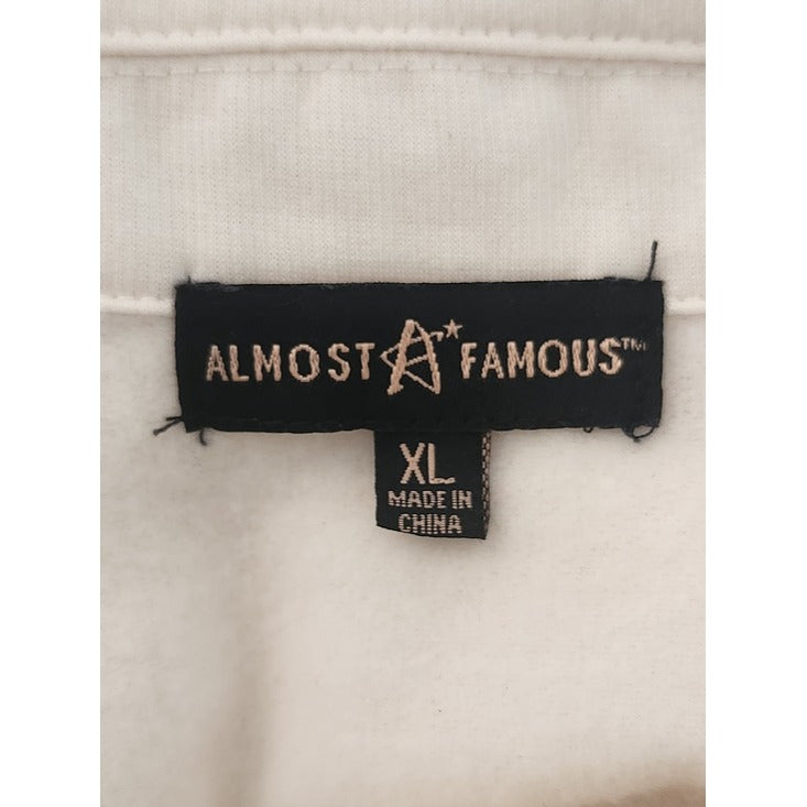 Almost Famous Cream Cropped Shacket Size XL