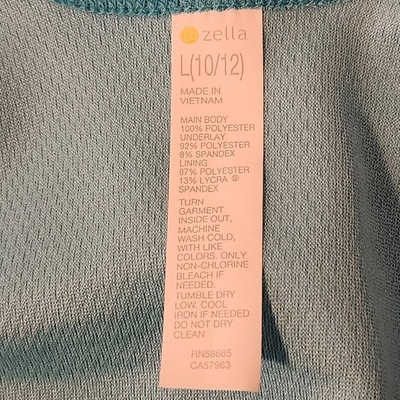 Zella Blue Athletic Tank Top Size Large NWT