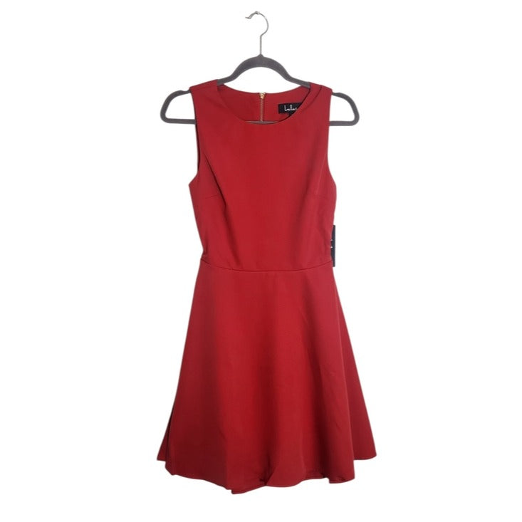 Lulus Mini Red Skater Dress Size XS NWT