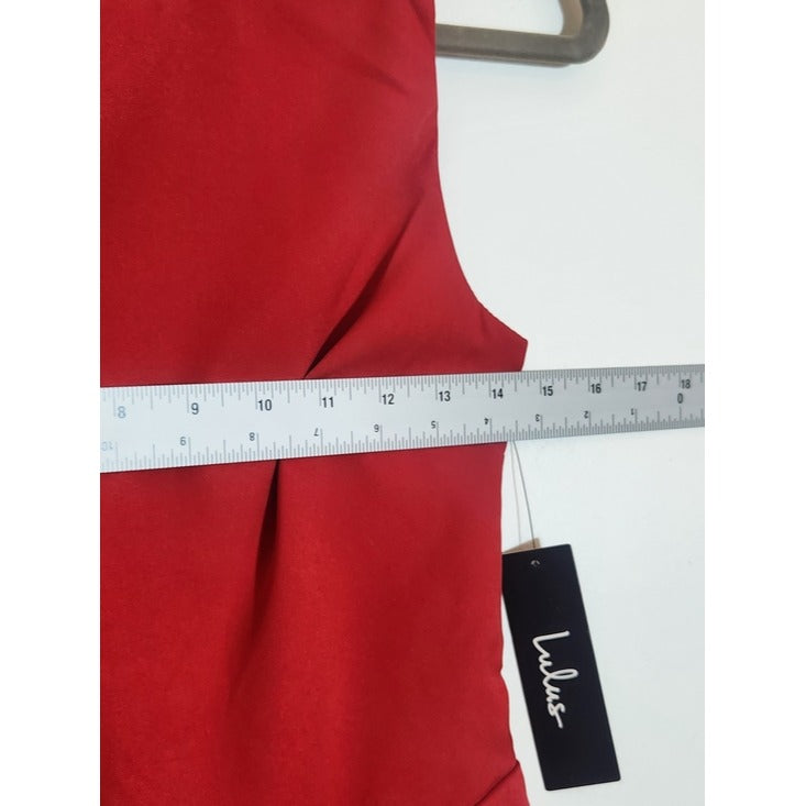 Lulus Mini Red Skater Dress Size XS NWT