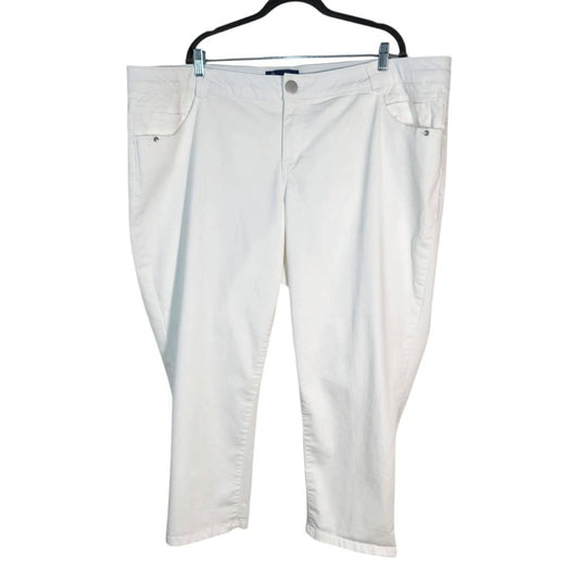 Democracy White Jeans Size 24W Democracy Absolution Cropped Jeans